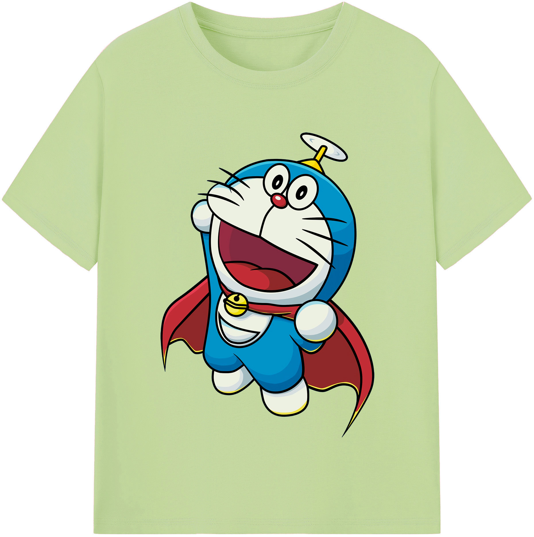 （画像用） ドラえもん Doraemon 綿100％半袖Tシャツ（フロントプリント）